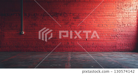 Red Brick Wall Texture Vibrant Background for Design Projects Red Brick Wall Texture Vibrant Background for Design Projects 130574142