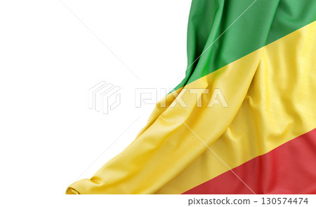 Flag of Mali with empty space on the left. Isolated. 3D Rendering Flag of Mali with empty space on the left. Isolated. 3D Rendering 130574474