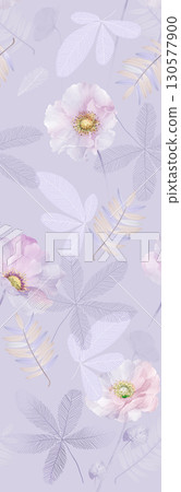 Artistic Floral Patterned Decorative Paper Collection 130577900