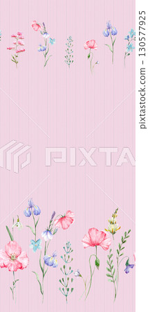 Artistic Floral Patterned Decorative Paper Collection 130577925