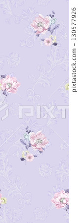 Artistic Floral Patterned Decorative Paper Collection 130577926
