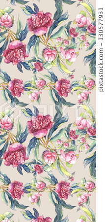 Artistic Floral Patterned Decorative Paper Collection 130577931