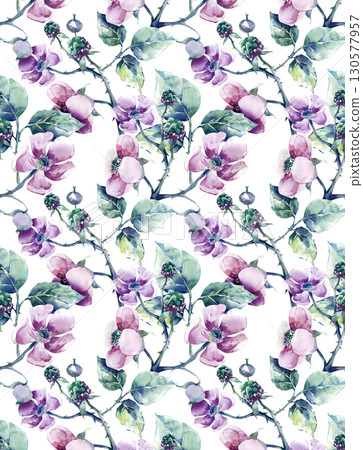 Artistic Floral Patterned Decorative Paper Collection 130577957