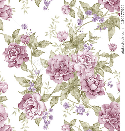 Artistic Floral Patterned Decorative Paper Collection Artistic Floral Patterned Decorative Paper Collection 130577963