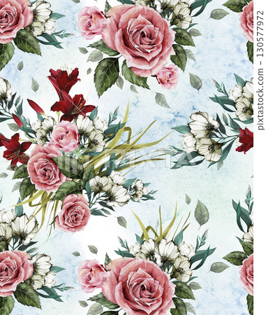 Artistic Floral Patterned Decorative Paper Collection Artistic Floral Patterned Decorative Paper Collection 130577972