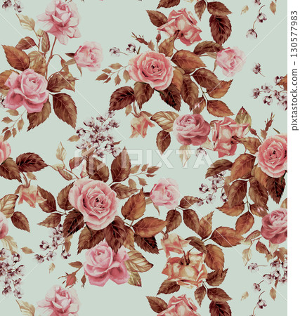 Artistic Floral Patterned Decorative Paper Collection 130577983
