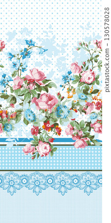 Vibrant Floral and Leaf Patterned Decorative Paper Assortment 130578028
