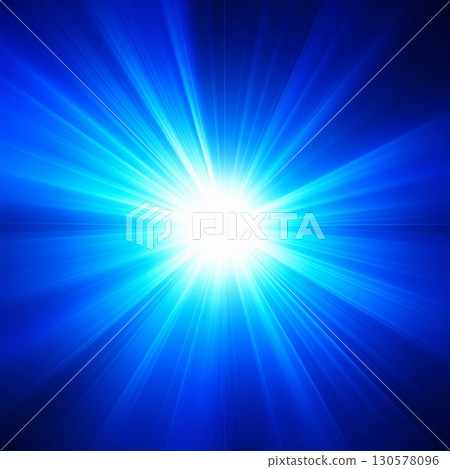 Bright Blue Light Burst Abstract Background 130578096