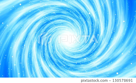 Abstract Blue and White Spiral Light Vortex 130578691