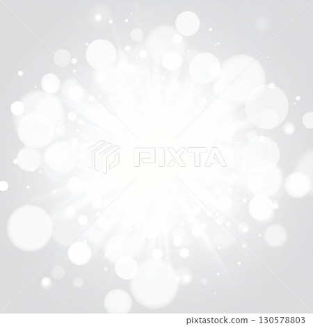 Abstract White and Grey Bokeh Background 130578803