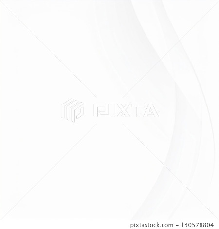 Abstract White Background with Flowing Curves 130578804