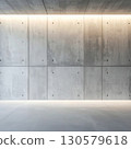 Modern Concrete Room Interior with Minimalist Design 130579618