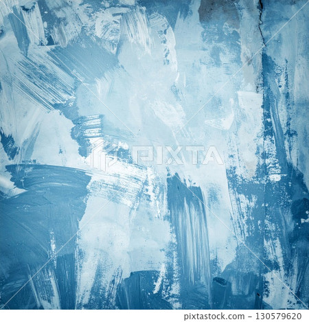 Abstract Blue Paint Texture Background 130579620