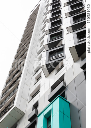 High-rise apartment buildings in a modern residential area offering attractive rental and mortgage High-rise apartment buildings in a modern residential area offering attractive rental and mortgage 130581080