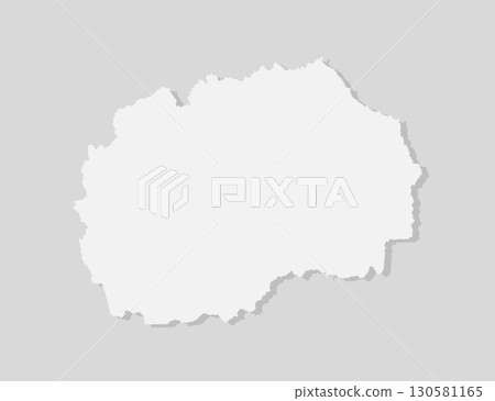 Map North Macedonia, template outline country 130581165