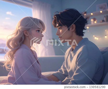 Landscape with Lovers - AI-Generated Material Landscape with Lovers - AI-Generated Material 130581290