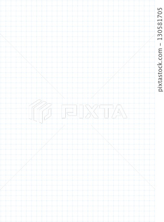Dotted squared blue grid graph paper template for notebooks. Pattern texture for bullet journals. Checkered background. Printable graphic design worksheet.  130581705