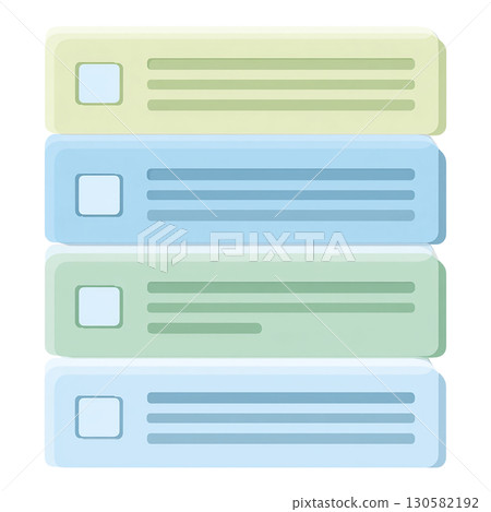 Colorful checklist icon illustration for task management and to-do lists 130582192
