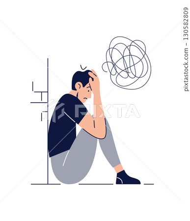 Mental disorders, illnesses, psychiatry,eople suffers from mental psychological diseases 130582809