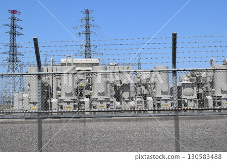 Outdoor substation equipment 130583488