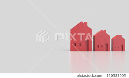 The House for Property or Building Business 3d Rendering. The House for Property or Building Business 3d Rendering. 130583905