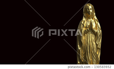 The Virgin Mary for religion or Holiday concept 3d Rendering. 130583932