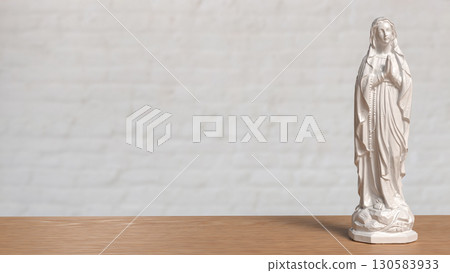 The Virgin Mary for religion or Holiday concept 3d Rendering. 130583933