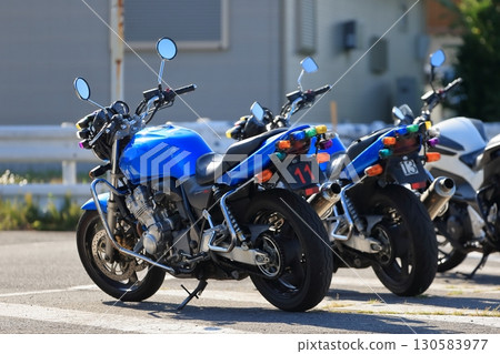 Image of a motorcycle at a driving school 130583977