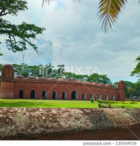 Sixty Dome Mosque, UNESCO World Heritage Site in Bagerhat, Bangladesh Sixty Dome Mosque, UNESCO World Heritage Site in Bagerhat, Bangladesh 130584556