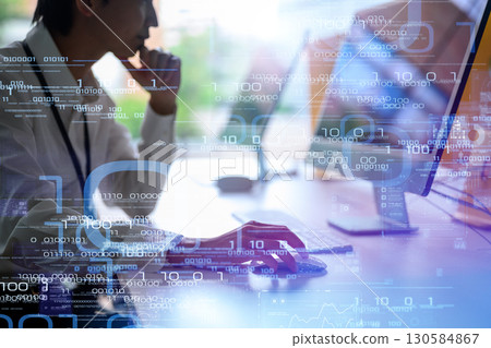 A man working 130584867