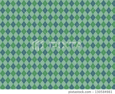 簡單的菱形圖案，綠色，細 130584981