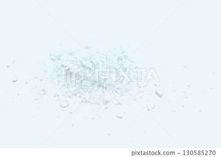 Sparkling broken glass texture material - background design with light and reflection 130585270