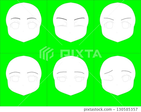 Character combination: Eyebrow 1 Character combination: Eyebrow 1 130585357