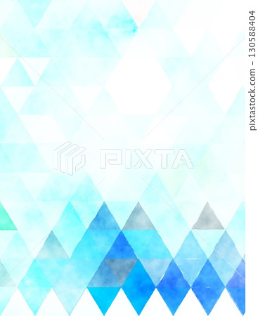 abstract geometric pattern with light blue and turquoise triangles in watercolor style abstract geometric pattern with light blue and turquoise triangles in watercolor style 130588404