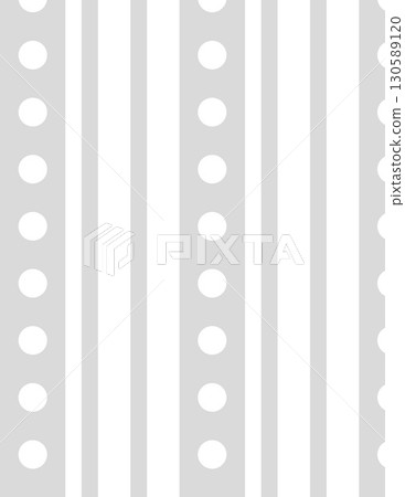 close-up view of a perforated metal sheet with vertical lines and circular holes 130589120