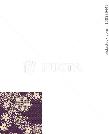 intricate purple and white floral lace fabric close-up detailed pattern with textile weave intricate purple and white floral lace fabric close-up detailed pattern with textile weave 130589445