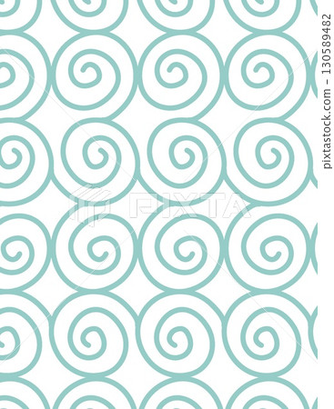 repeating pattern of light teal spiral swirls on a white background design repeating pattern of light teal spiral swirls on a white background design 130589482