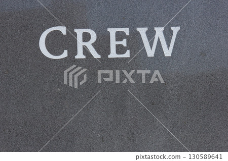 Word Crew on Headstone as Death of Crew Concept Word Crew on Headstone as Death of Crew Concept 130589641