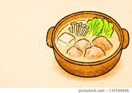 博多水瀧，水彩手繪風格 130589886