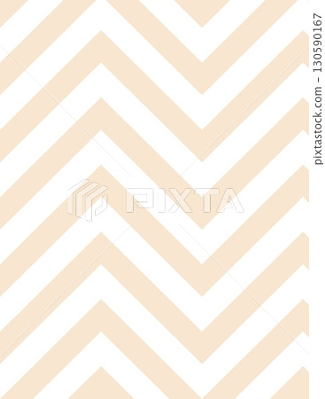 minimalist beige and white zigzag chevron pattern for modern design 130590167