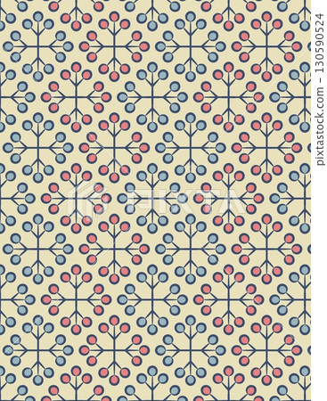intricate geometric snowflake pattern with pastel colors and symmetrical design intricate geometric snowflake pattern with pastel colors and symmetrical design 130590524