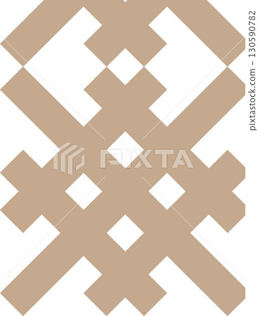 intricate geometric pattern with symmetrical shapes and earthy tones for design intricate geometric pattern with symmetrical shapes and earthy tones for design 130590782