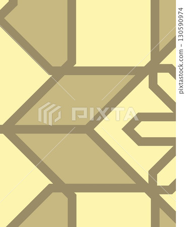 abstract geometric pattern featuring interconnected angular shapes in beige and brown tones abstract geometric pattern featuring interconnected angular shapes in beige and brown tones 130590974