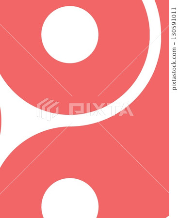 modern graphic design with abstract shapes and vibrant pink background 130591011
