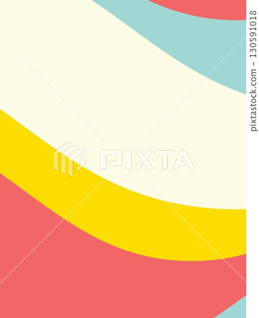 abstract colorful shapes with vibrant curved layers and playful design 130591018