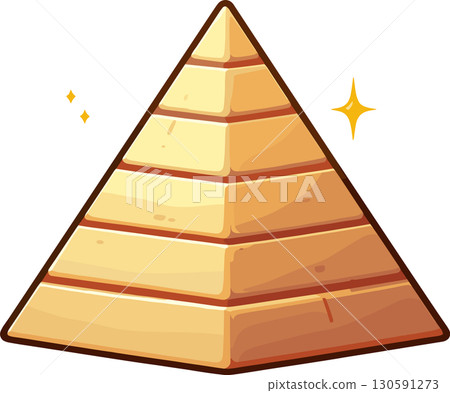 簡單的金字塔插圖 130591273