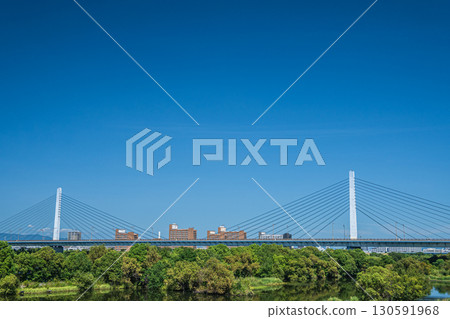 Sugawara Johoku Bridge and Wando, Osaka City Sugawara Johoku Bridge and Wando, Osaka City 130591968