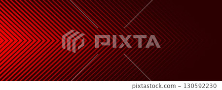 Red arrows background. Abstract triangle gradient wallpaper. Repeated arrow stripes backdrop for flyer, banner, poster, presentation. Thin to thick linear game or sport texture. Vector masculine bg Red arrows background. Abstract triangle gradient wallpaper. Repeated arrow stripes backdrop for flyer, banner, poster, presentation. Thin to thick linear game or sport texture. Vector masculine bg 130592230