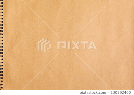 brown kraft journal page texture with ring binder brown kraft journal page texture with ring binder 130592400