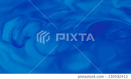 Marble mix. Ink gradient. Defocused blue color glitter water fluid liquid creative wet enamel texture circling on abstract background. 130592412